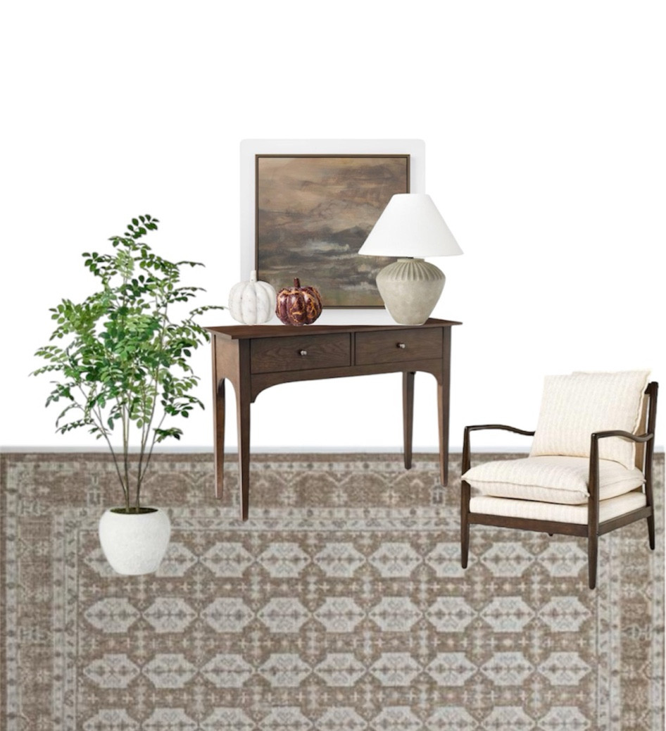 Let’s get ready for Fall! #fall #decor #home #neutral #tree #chair #armchair #art #mcgee #studiomcgee #lamp #budget #console #marble #pumpkin

#LTKFindsUnder50 #LTKHalloween #LTKHome