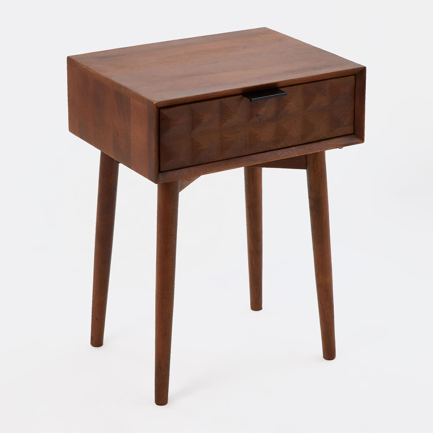Brown Mango Wooden Bedside Table 62x46cm | TK Maxx