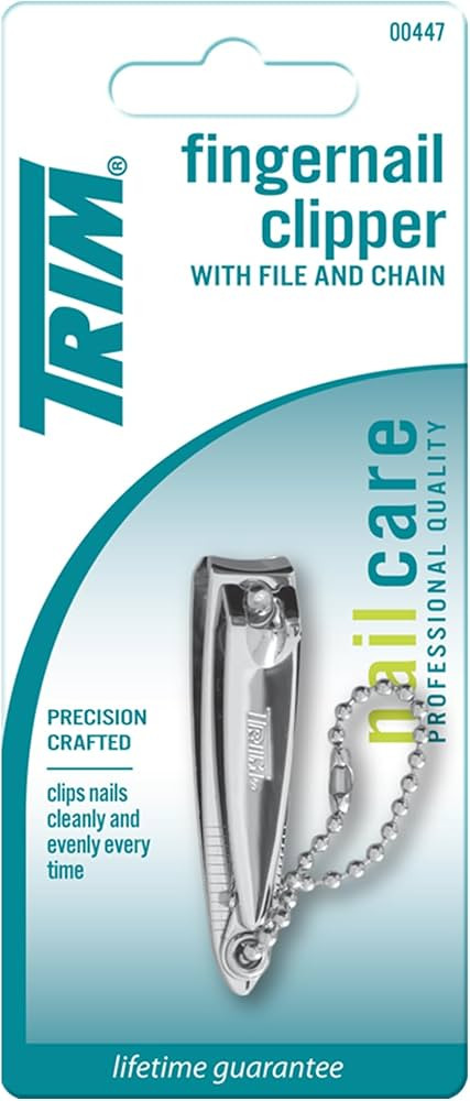 Trim Nail Care Professional Quality Precision Crafted Finger Nail Clipper File, Stainless Steel, ... | Amazon (US)