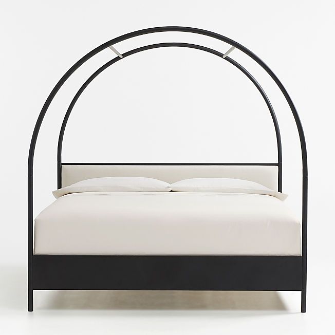 Canyon King Arched Canopy Bed with Upholstered Headboard by Leanne Ford + Reviews | Crate & Barre... | Crate & Barrel