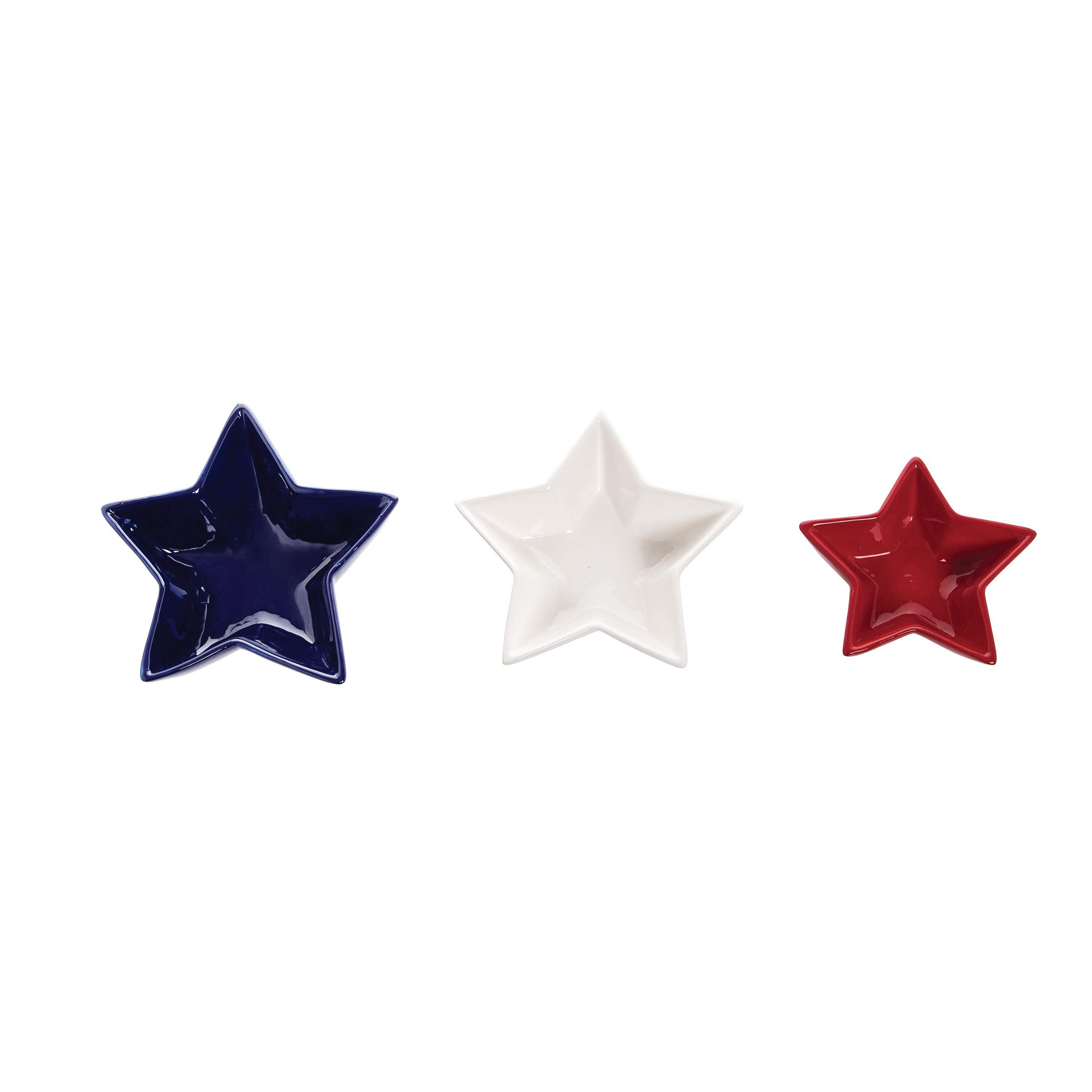 C&F Home Patriotic Star Serving Dishes Kitchen and Dining Red White and Blue Americana Set of 3 f... | Amazon (US)