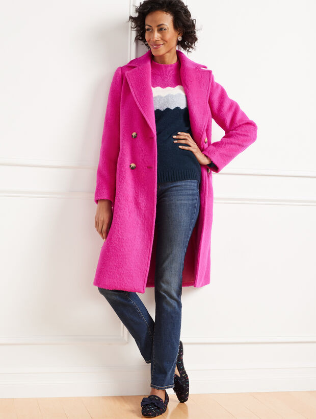 Brushed Wool Blend Coat | Talbots