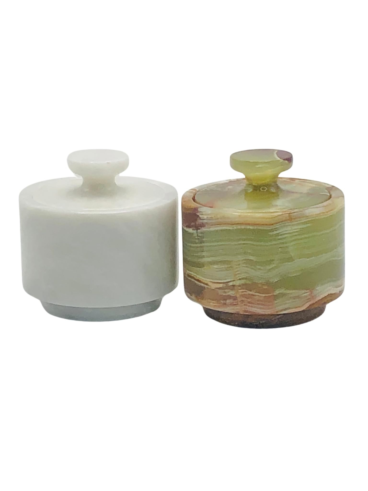 Premium Marble Salt Cellar with Lid 2 Pack | 3.5 oz Kitchen Storage Container | Elegant Cooking S... | Amazon (US)