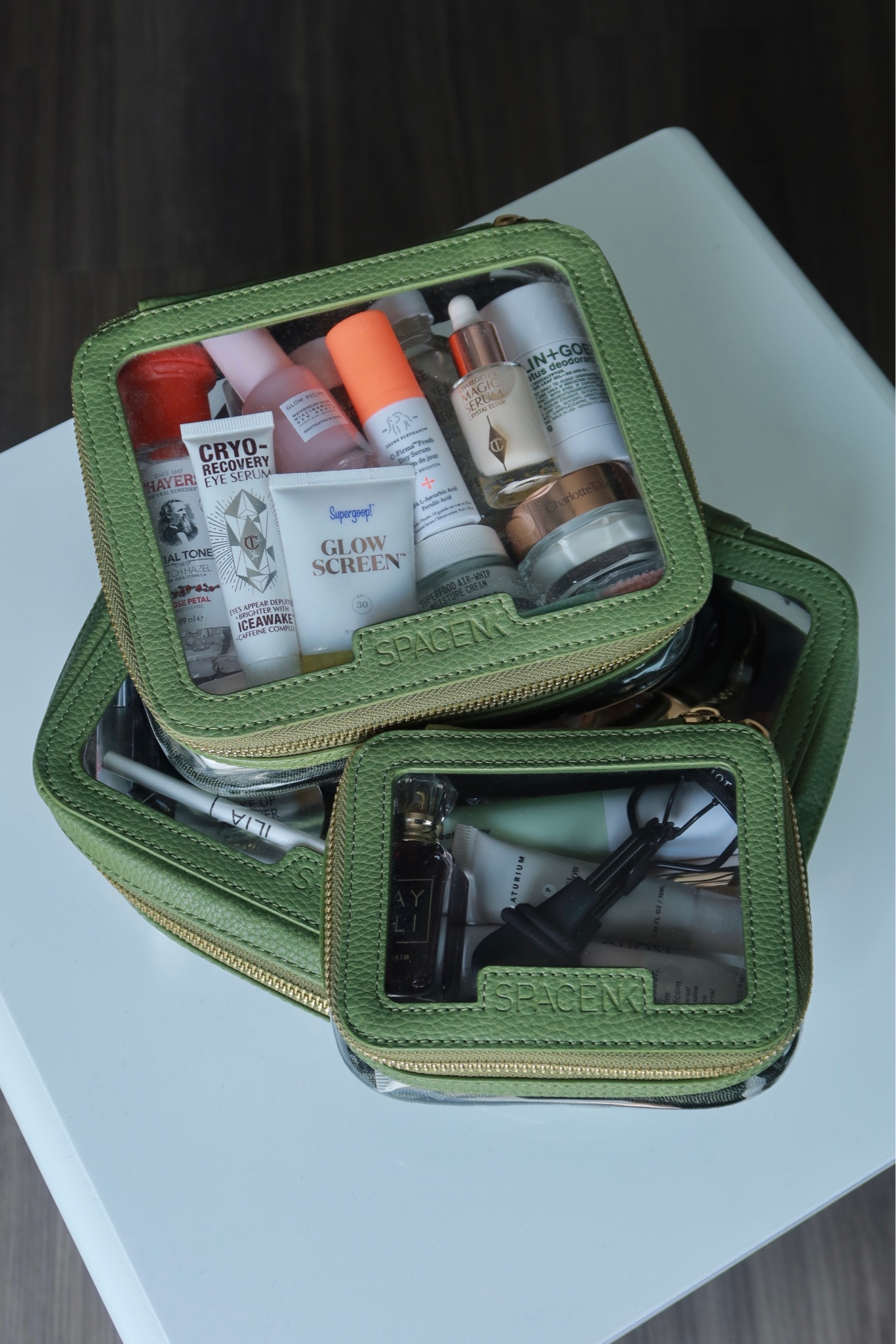 What’s inside my makeup bag, skincare bag, makeup selfie, green makeup bag, Space NK makeup bag, skincare selfie, my skincare products 

#LTKeurope #LTKbeauty #LTKSeasonal