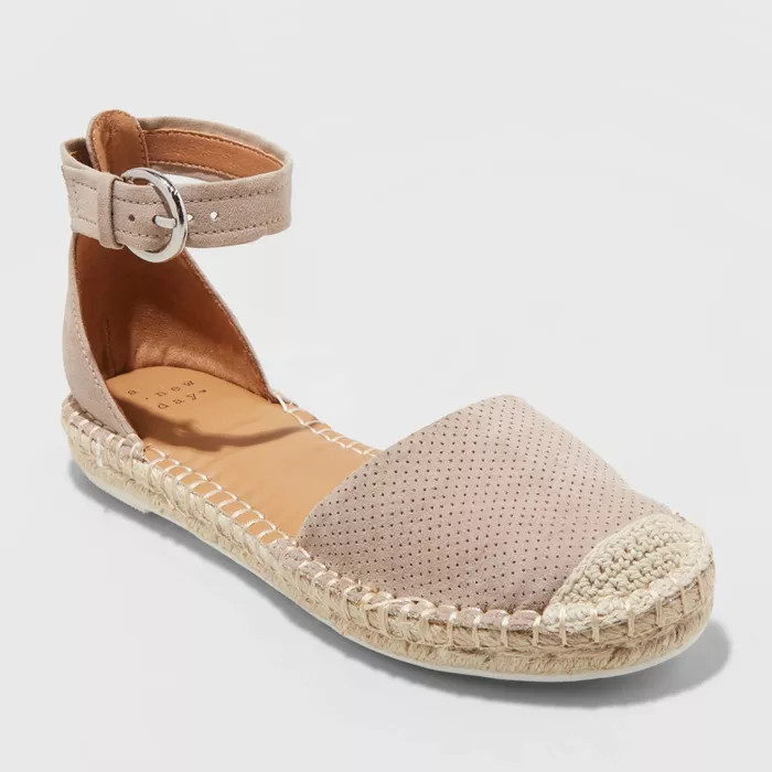 Women's Chloe Microsuede Leopard Print Espadrille Flat - A New Day™ | Target