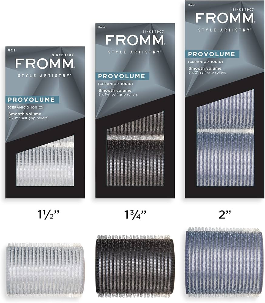 Fromm F6001 ProVolume 1.5", 1.75", 2" Ceramic Ionic Hair Rollers Bundle | Amazon (US)