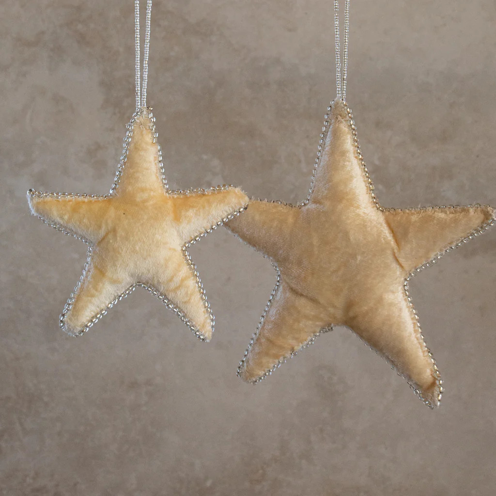 Velvet Star Ornament | Monika Hibbs Home
