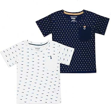 CRAFT + FLOW - 2-Pack Youth Boys Cotton T-Shirts for Toddlers (Size 2T-4T) | Amazon (US)