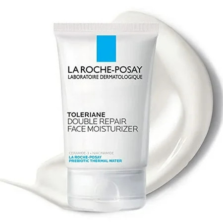 La Roche-Posay Toleriane Double Repair Face Moisturizer Daily Moisturizer Face Cream with Ceramide and Niacinamide for All Skin Types Oil Free Fragrance Free | Walmart (US)