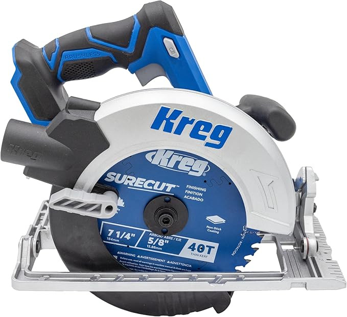 Kreg 20V Ionic Drive 7 1/4" Circular Saw - Powerful Brushless Motor & Built-In Safety Features - ... | Amazon (US)