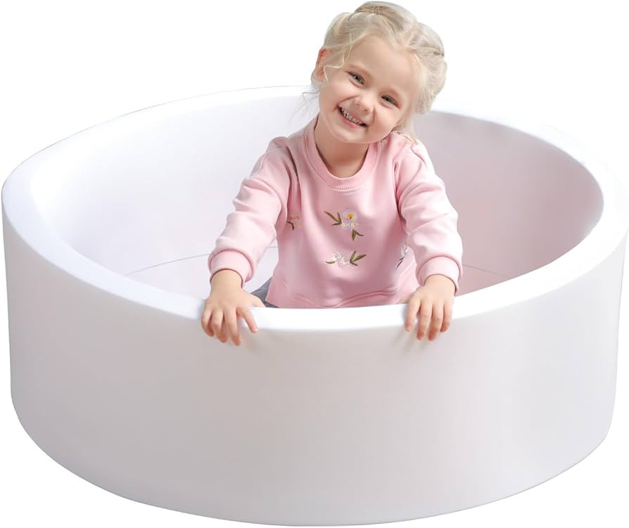 TRENDBOX Soft Memory Foam Ball Pit Sponge Indoor Round Ball Pit (NO Balls) for Toddler Children -... | Amazon (US)