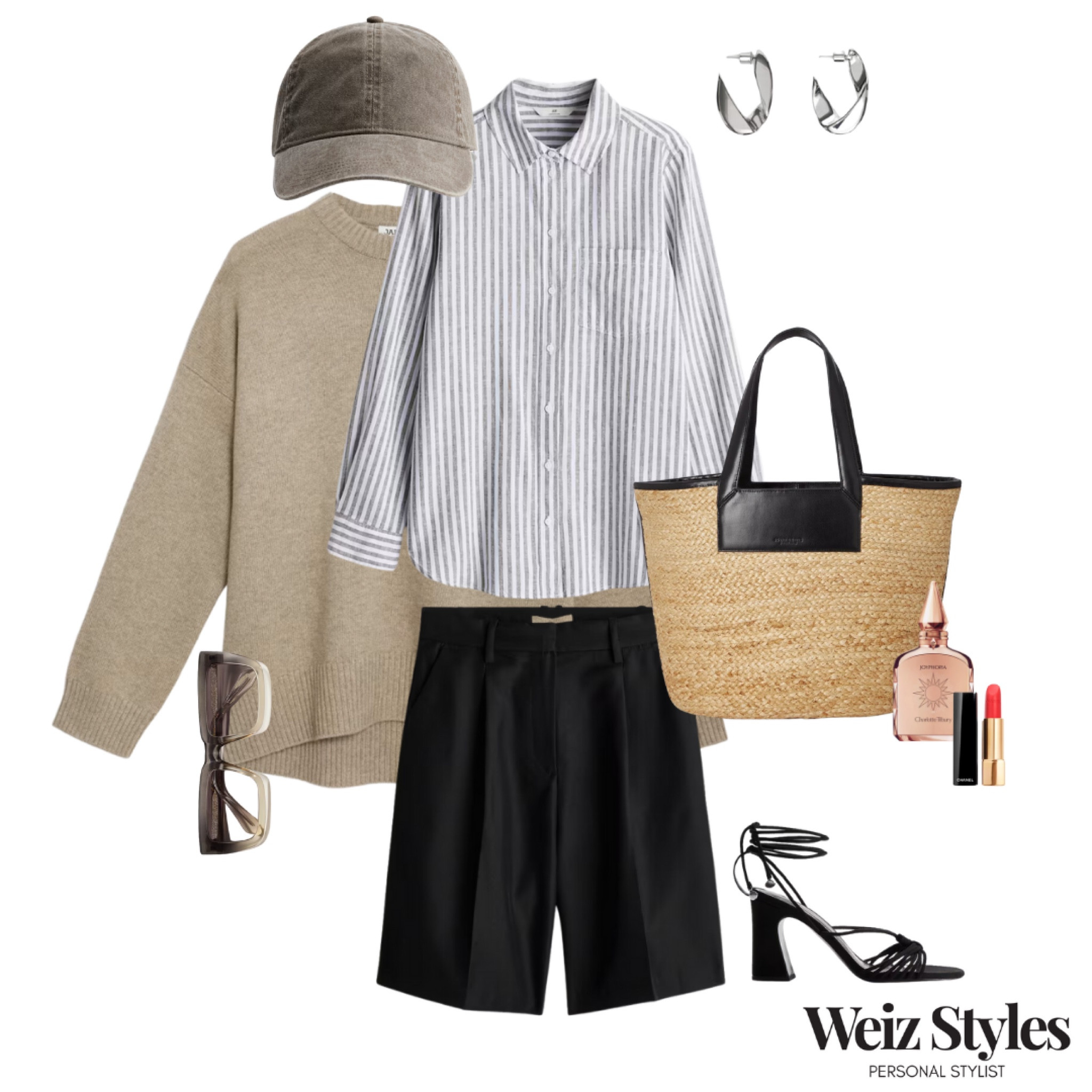 Loving this super cool androgynous  look with a few feminine touches ✨ adding everything from this into my basket, what about you? 💖

Looking for some help with your style? Get in touch and let’s chat about how I can help you 💌 hello@weizstyles.com

Louise x

Personal stylist, styling, ootd, neutral aesthetic, London, Weiz styles, shopping, outfit of the day, uk, confident, handbag, bag, perfume, fragrance, lipstick, lip, elevate you style, feel good, flat lay, shopping, shorts, linen, H&M, black, cool, feminine, juxtaposition, classic, elevate, elevated, shirt, stripes, highstreet, designer, cap, hat, neutral, cashmere, jumper, M&S, jaeger, sunglasses, ombré, straw bag, silver earrings, mango, heels, strappy, strap, chic, aesthetic 

#LTKstyletip #LTKsummer #LTKuk