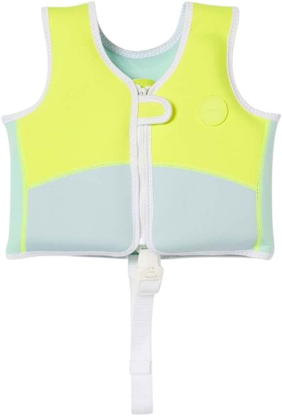 Swim Vest 2-3 | Salty The Shark Aqua Neon Yellow | Amazon (US)