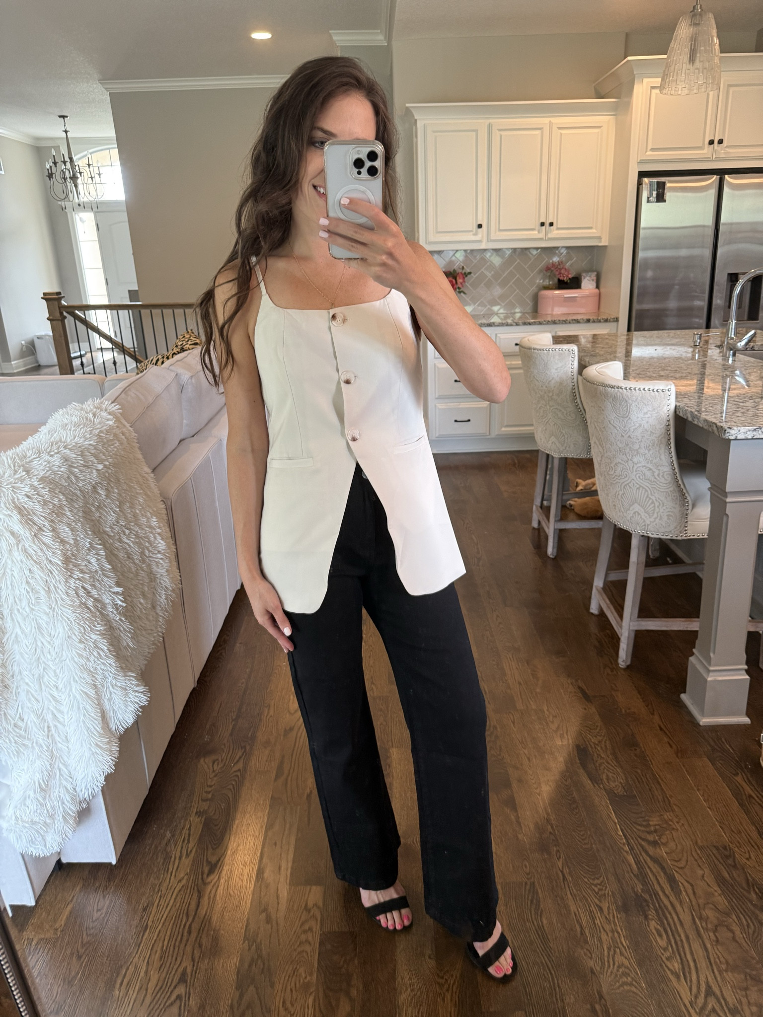 This is such a chic easy outfit! Love this Amazon outfit. This blazer inspired top and the best black Amazon jeans. 

#LTKSeasonal #LTKFallSale #LTKFindsUnder50