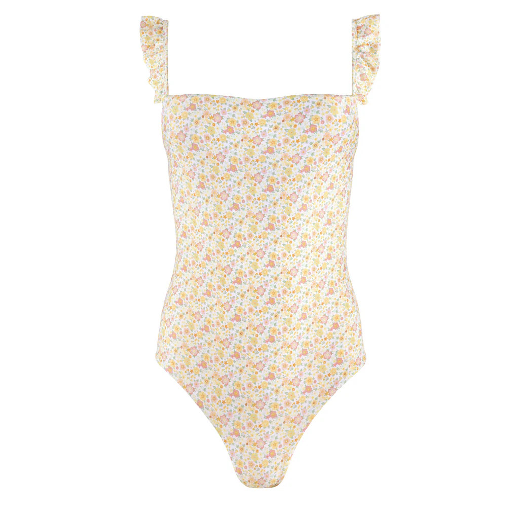 Women’s Marigold Floral One Piece | Over The Moon