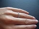 Beautiful twisted sterling silver ring band | Amazon (US)