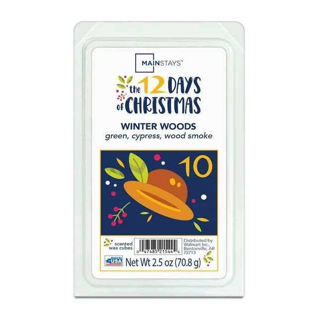 Mainstays 12 Days Of Christmas, Winter Woods Scented Wax Melts, 1.25oz - Day 10 | Walmart (US)