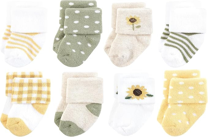 Hudson Baby Unisex Baby Cotton Rich Newborn and Terry Socks | Amazon (US)