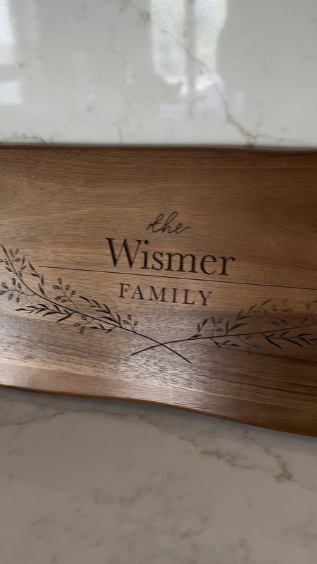 As most of you know, we have been building a home for the last year and a half. This grazing board from @woodeyedesignsllc is so special to me as it’s the first personalized piece we have added to the house. It’s made by a new small business who pays close attention to detail. You can get large or small personalized engravings on it as well. For now it will be a beautiful decor piece, but I cannot wait to use it, very soon. 

#LTKGiftGuide #LTKhome #LTKfindsunder100