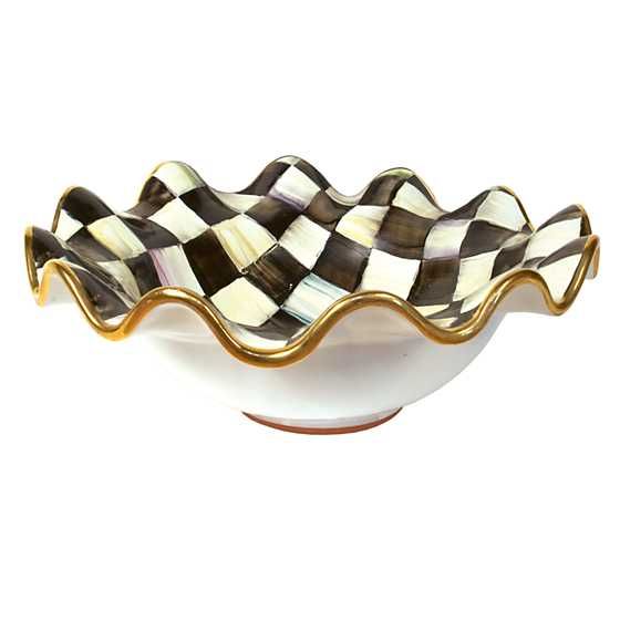Courtly Check Medium Fluted Serving Bowl | MacKenzie-Childs