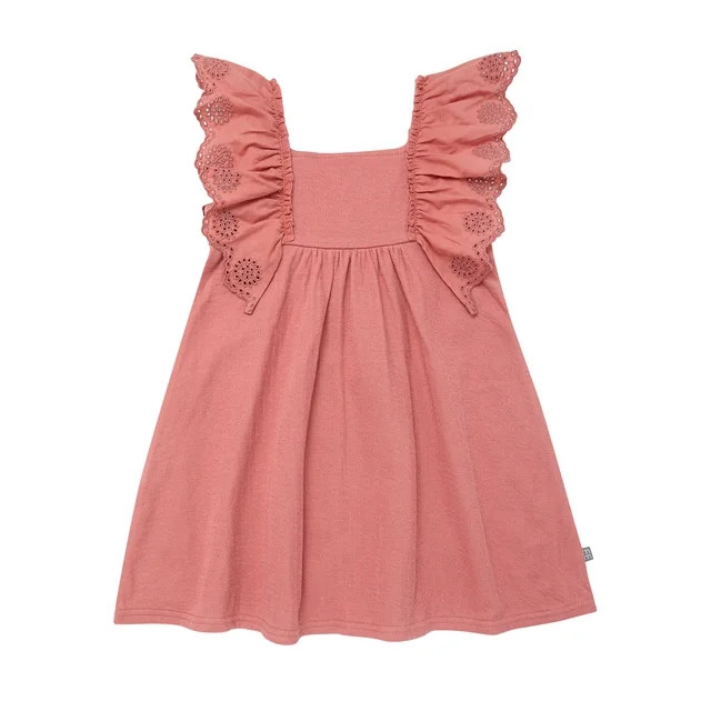 Modern Moments Toddler Girl Eyelet Ruffle Dress, Sizes 12M-5T | Walmart (US)