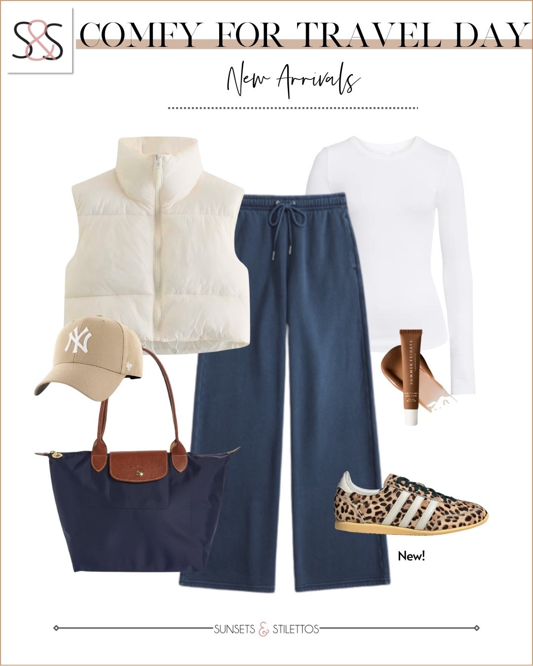 This is exactly what I want to wear on a travel day. Comfortable enough to sit for hours, but still pulled together once I land.

spring travel outfit, comfy travel outfit women, airport outfit spring, wide leg lounge pants outfit, casual spring travel style, neutral travel outfit, everyday spring wardrobe, travel day essentials

#LTKOver40 #LTKFindsUnder50 #LTKTravel