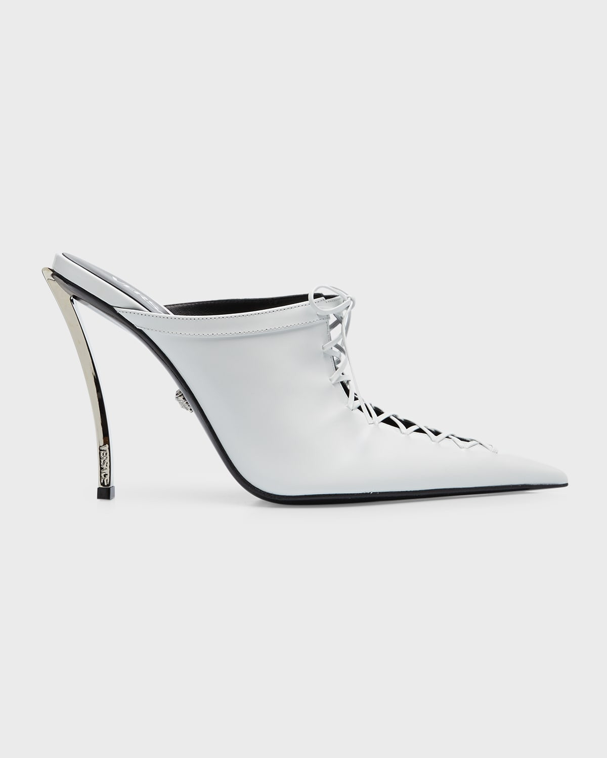 Pinpoint Corset Mule Pumps | Neiman Marcus