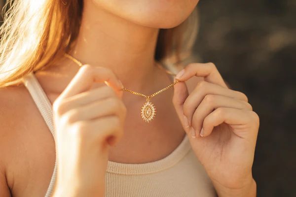 Deco Diamond Necklace | Meghan Bo Designs