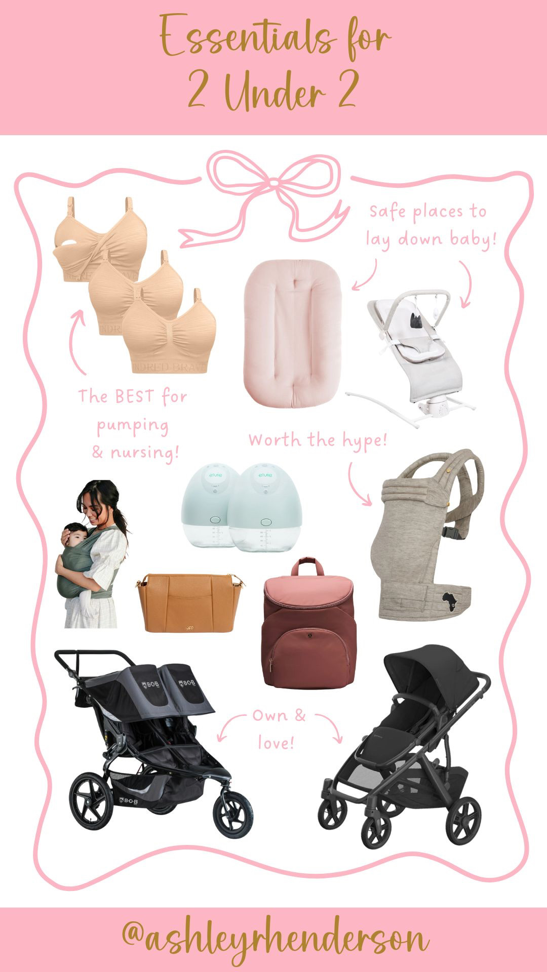 Essentials for surviving 2 under 2! Hands free and on-the-go items are the name of the game!  

 

#LTKKids #LTKBump #LTKBaby