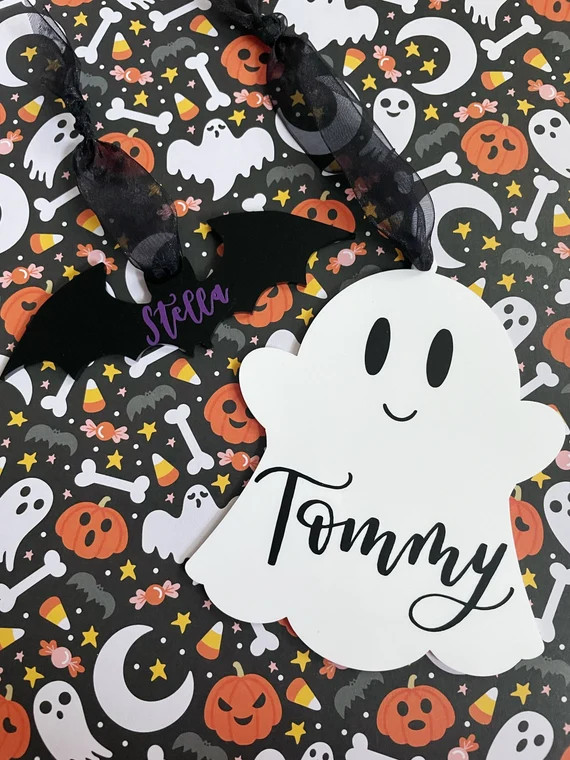 Boo Basket Tag  Halloween Basket Tag  Halloween Bag Name Tag - Etsy | Etsy (US)