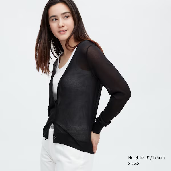 Light V-Neck Long-Sleeve Cardigan | UNIQLO (US)