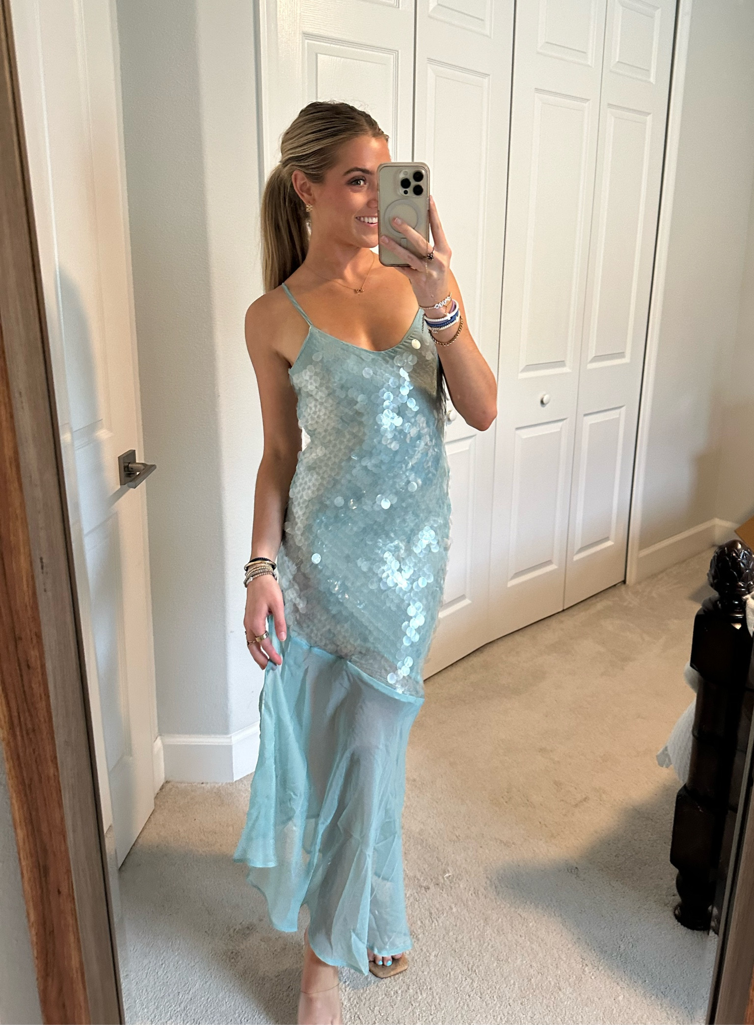 forever 21 teal sequin dress Mermaid Sequin Dress NWOT FOREVER 21