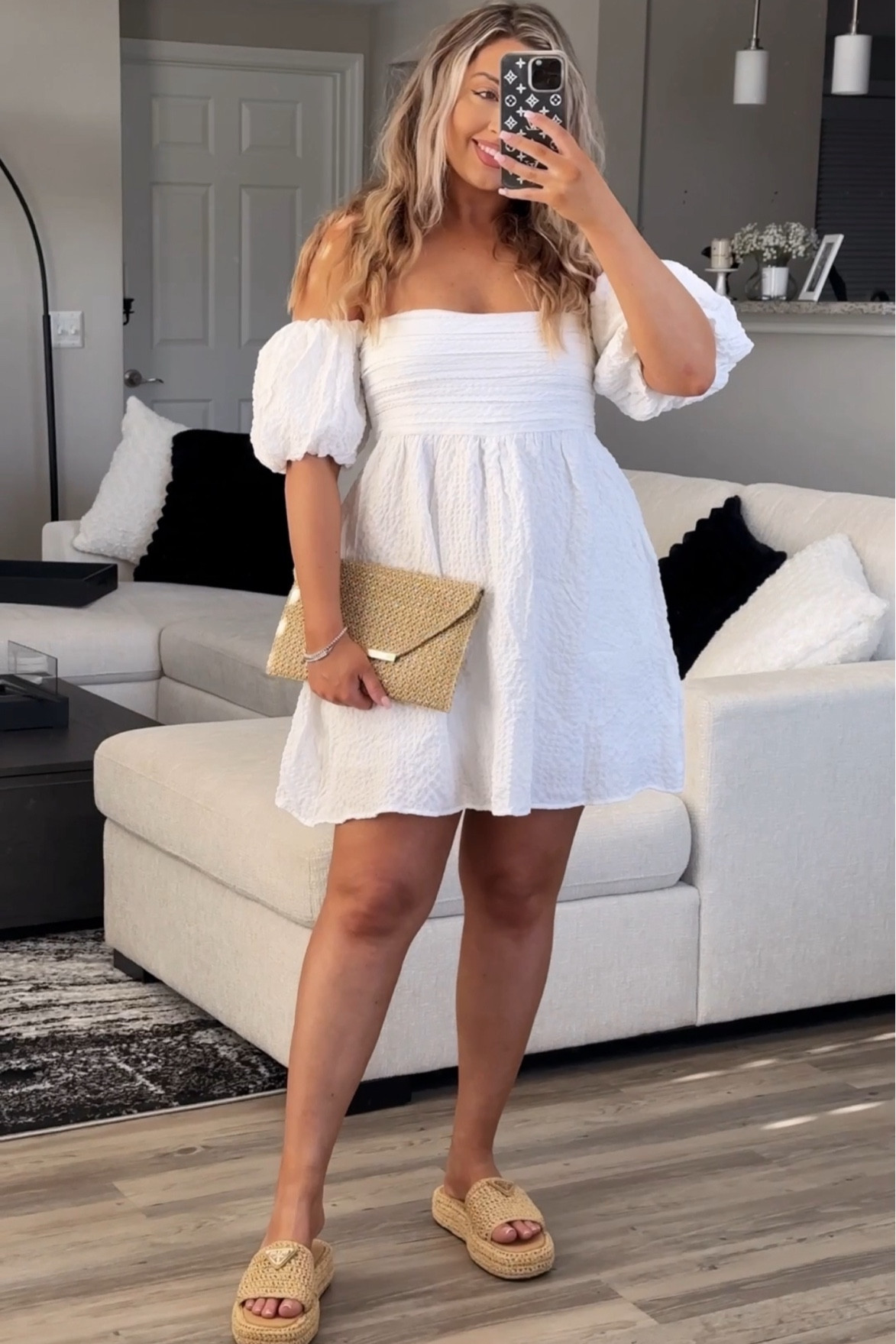 Easter or summer dress with built in shorts! Wearing a medium petite! 

#LTKstyletip #LTKmidsize #LTKSeasonal