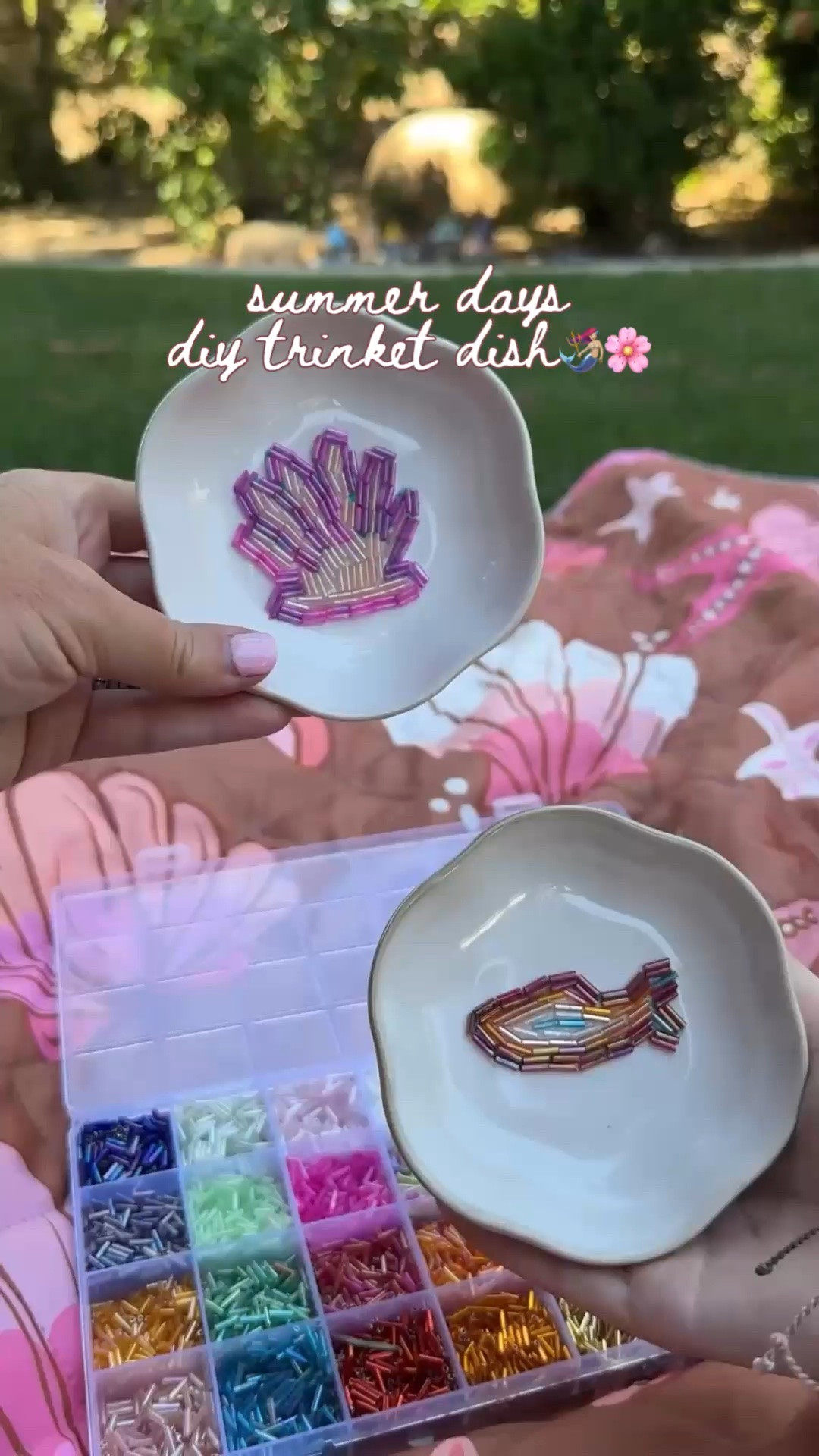 A little diy fun! You could totally add resin and seal this in. 🌸🧜🏼‍♀️🫶🏻

#LTKSeasonal #LTKHome #LTKdayinmylife