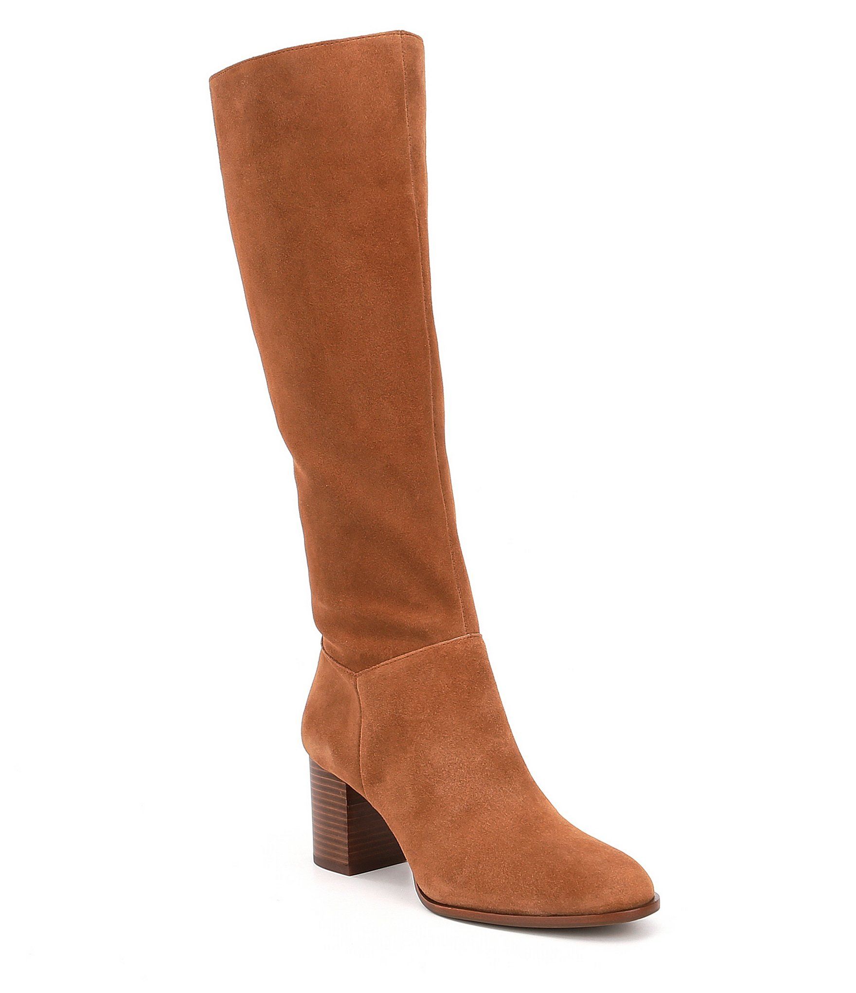 Antonio Melani Dreda Suede Block Heel Dress Boots | Dillards Inc.