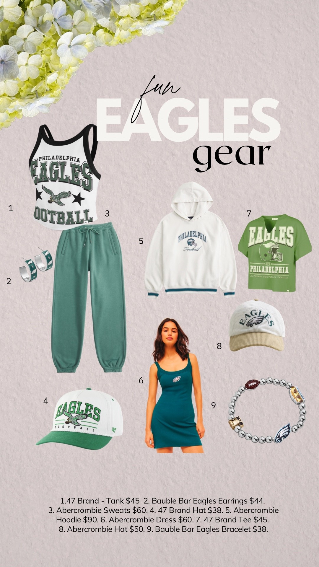 Birds season is upon us & I for one am excited.  I put together a little list of my fave Eagles fashion items I’m eyeing (or are already in my closet or on their way to me) 

#LTKFindsUnder100 #LTKStyleTip #LTKSaleAlert