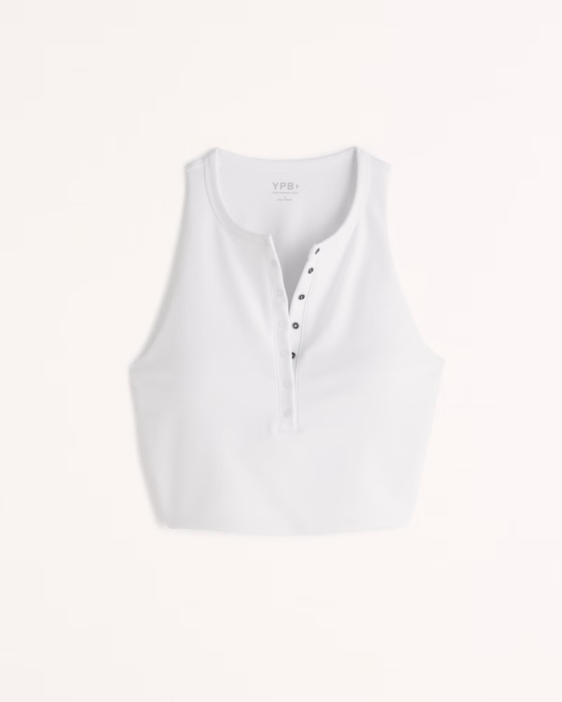 Women's YPB sculptLUX Plunge Henley Slim Tank | Women's Active | Abercrombie.com | Abercrombie & Fitch (US)