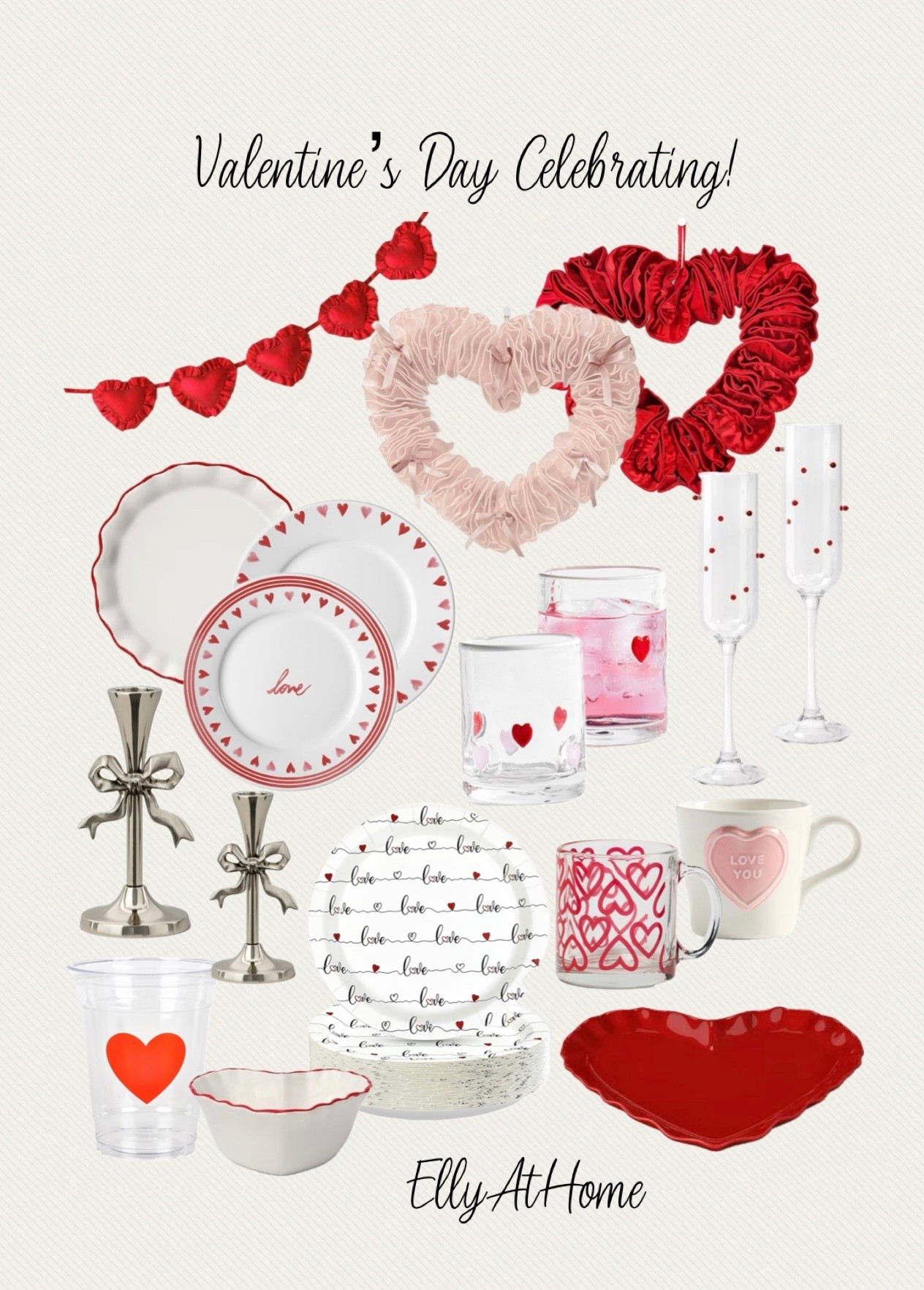 Valentine’s Day celebration, brunch, galentine’s get togethers and home decor styling finds! Shop wreaths, mugs, candles, frames, candleholders, plates and more from Pottery Barn, Target, Amazon. Shop soon! 



#LTKValentine #LTKmomlife #LTKHome