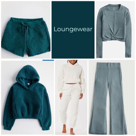 These cozy joggers are made with super soft sherpa fabric. Drawstring waist, banded cuffs. These cute and cozy pants are made with super soft ribbed fabric. Featuring a flared leg. 

Cute and cozy, this long-sleeve top is made with super soft ribbed fabric. Featuring a front wrap detail at hem. Crew neckline. 

#LTKfamily #LTKunder50 #LTKbump