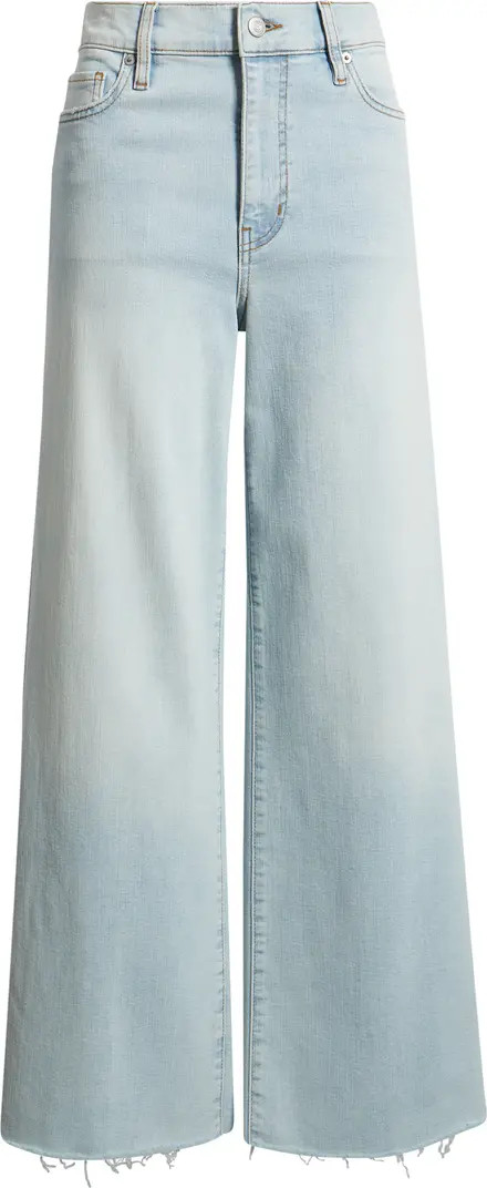 Le Slim Raw Hem Palazzo Jeans | Nordstrom