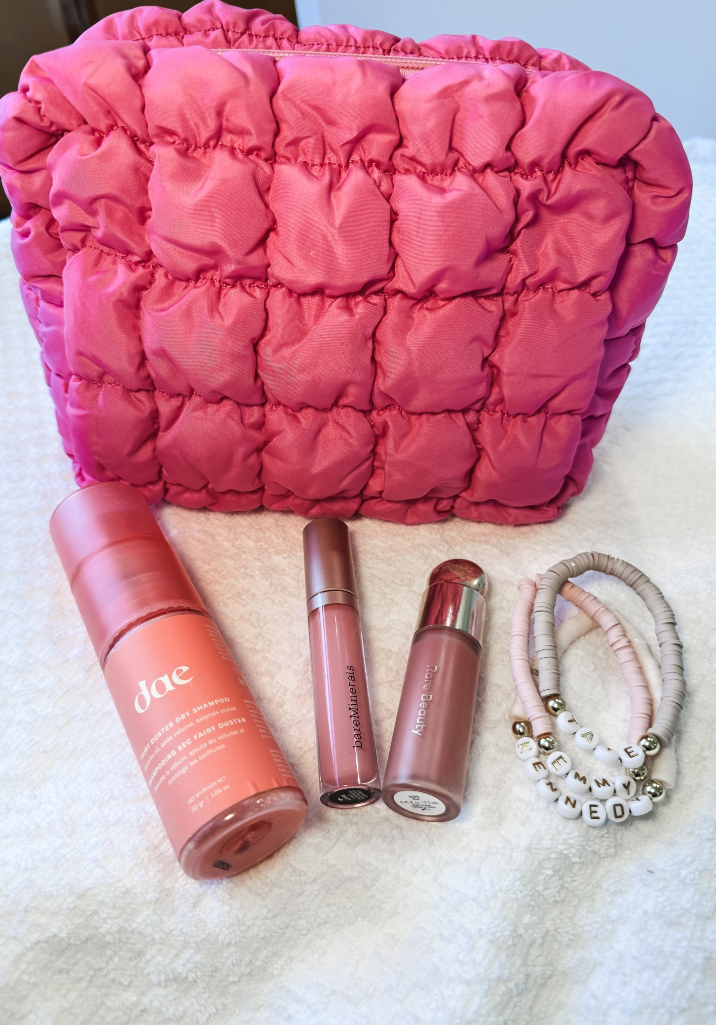 A few of my favorite pink products 🩷

Product Details:
• bareMinerals Lipgloss in Serenity
• dae dry shampoo
• Rare Beauty blush in Hope

#LTKFindsUnder50 #LTKBeauty #LTKFamily

#LTKBeauty #LTKSummerEdit #LTKFindsUnder50