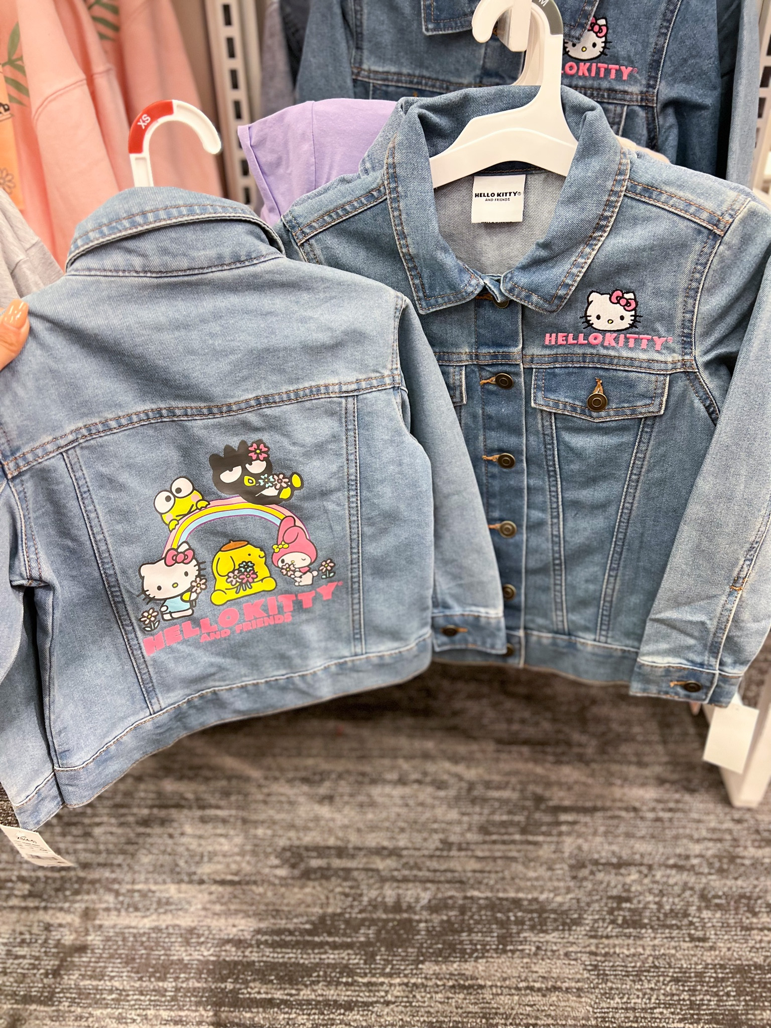 Girls' Sanrio Hello Kitty Jean Jacket - Blue : Target