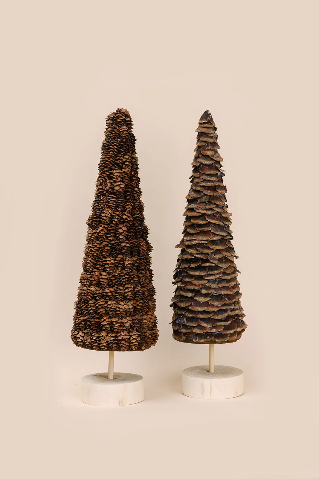Pinecone Tree with Wood Base, 2 Styles | Joy Meets Home