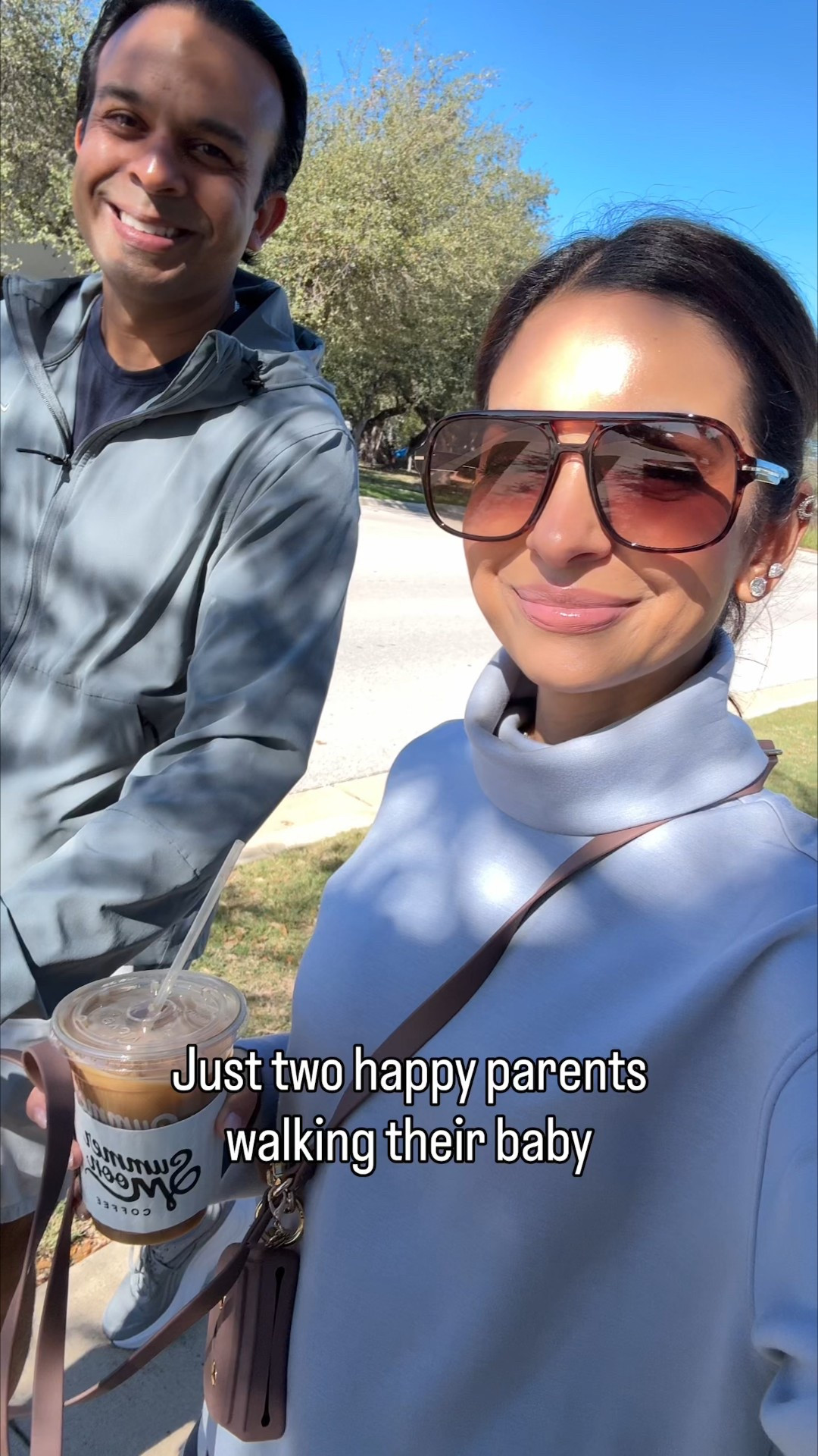 He's just a baby! Linked my sunglasses for those asking & Remy's stroller too!