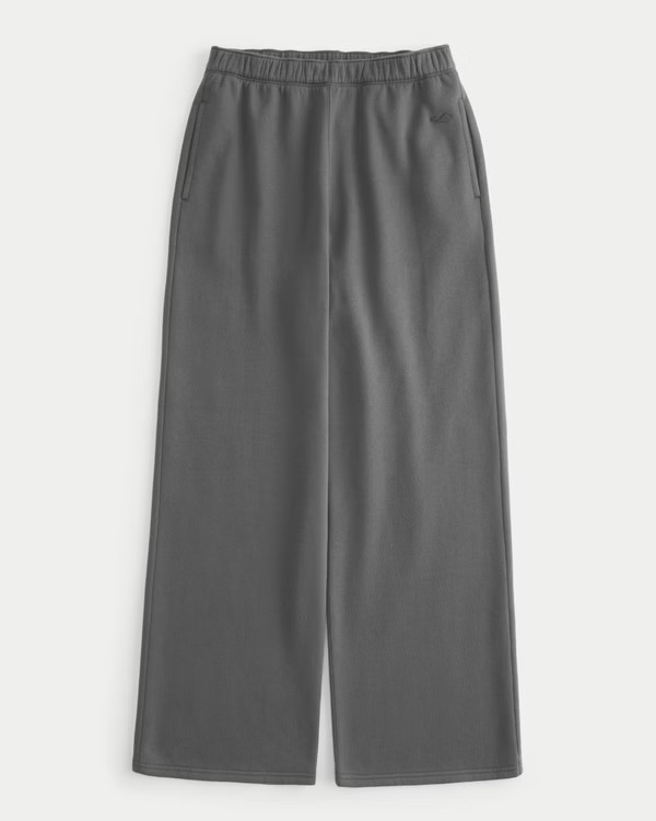 Hollister Feel Good Fleece Wide-Leg Pants | Hollister (UK)