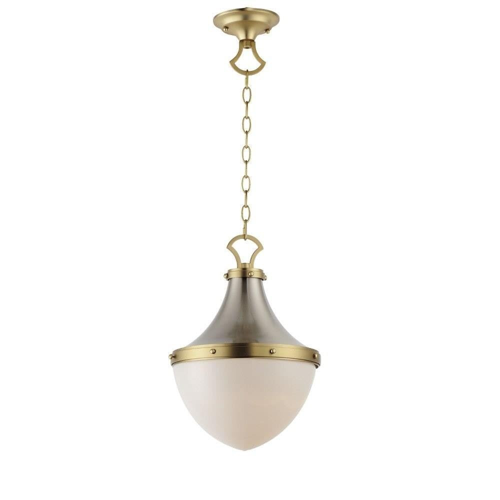 Maxim Lighting 10384WTSNSBR Conrad - 1 Light Pendant-17.5 Inches Tall and 12 Inches Wide, Install... | Amazon (US)