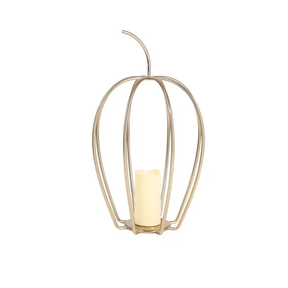 Metal Pumpkin Lantern Small 21.75inch '' , by way to celebrate | Walmart (US)