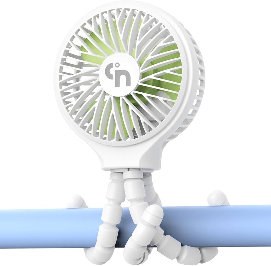 WiHoo Portable Stroller Fan, 11H Ultra-long Battery Life 3 Speed 360°Rotate, USB Rechargeable or... | Amazon (US)