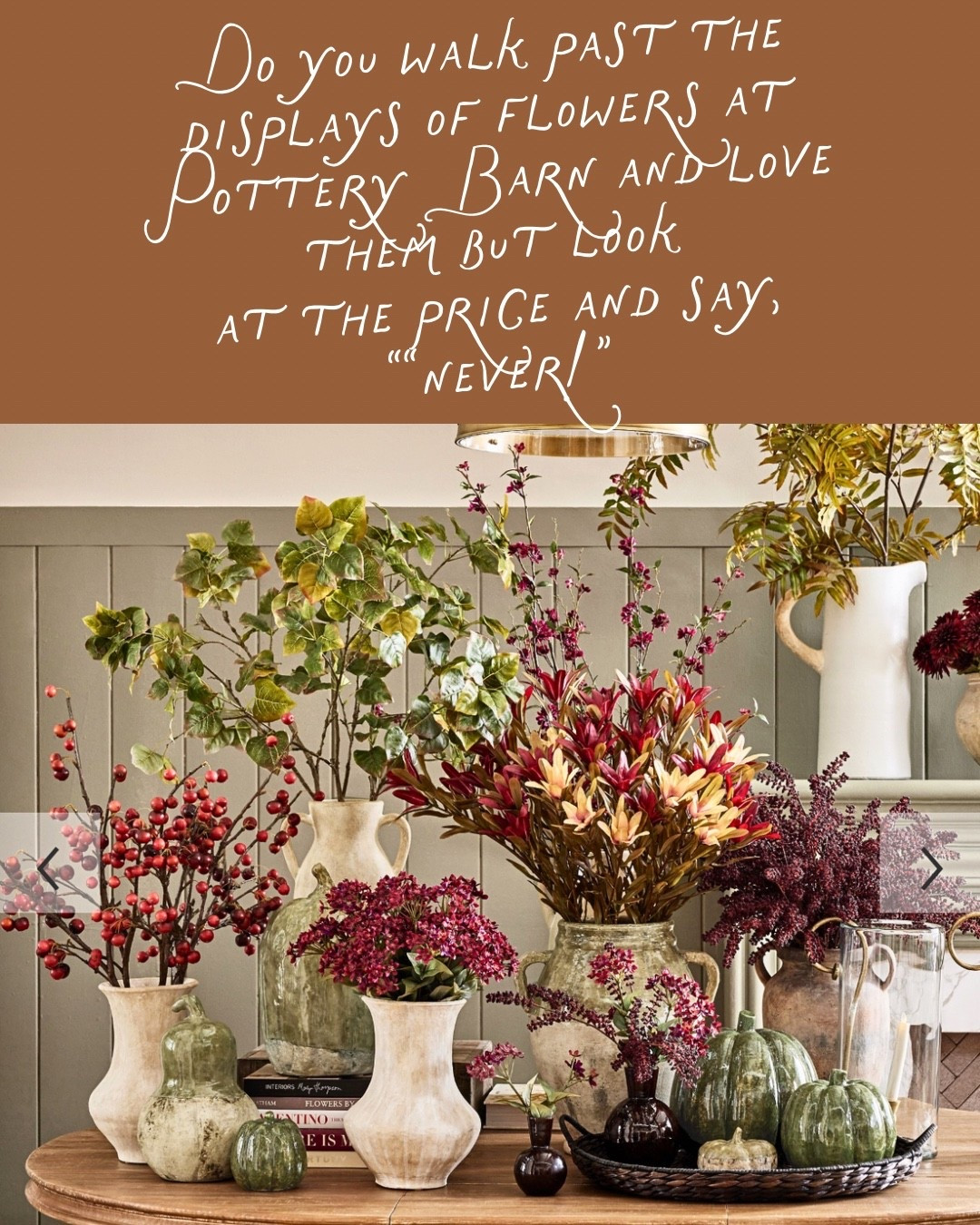 Pottery Barn florals are one of those things I always stop and admire…and then usually keep walking once I see the price 😂

But right now many are over 70% off and there are SO many good ones for fall and/or year-round! 

#potterybarn #potterybarnstyle #falldecor #fallhome #homedecor #fauxflorals

#LTKSaleAlert #LTKHome