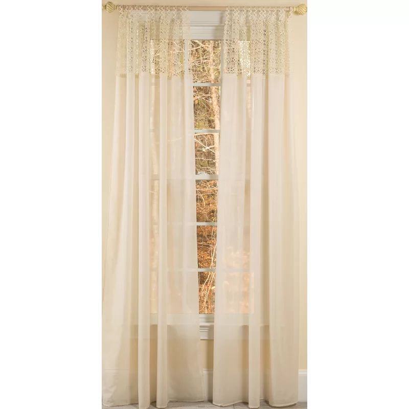 Shirl Synthetic Sheer Curtain Panel | Wayfair North America